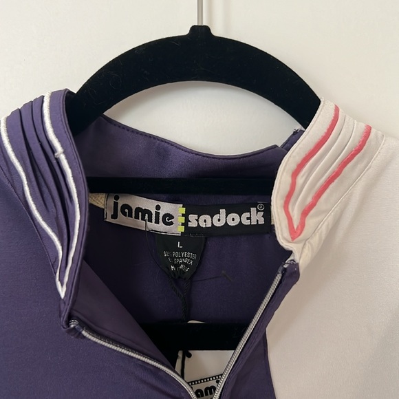 Jamie Sadock, Short-sleeve Top, Aubergine (440), Size Large, NWT - Picture 7 of 10